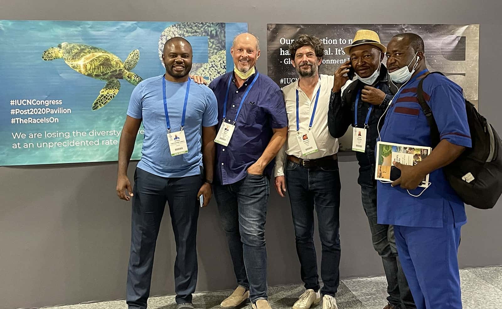 sea turtle specialists at IUCN Congress